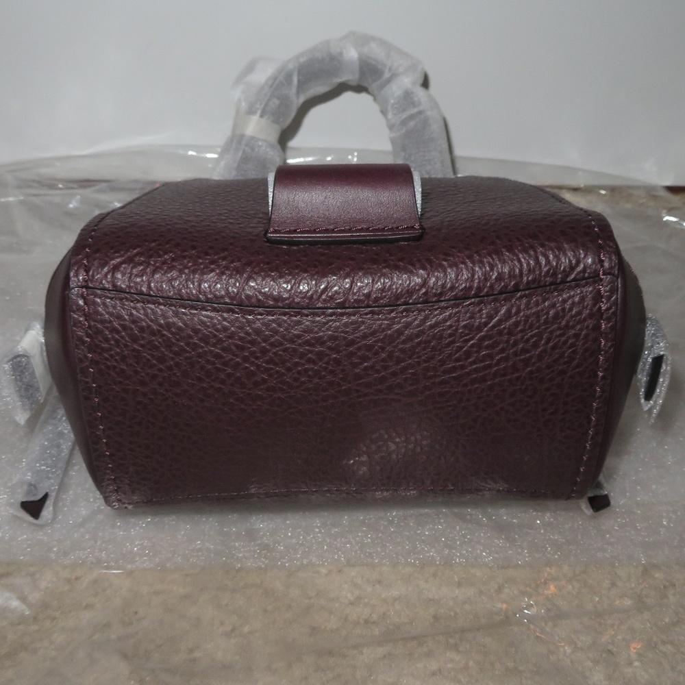 Coach Faye Mini Oxblood Leather Backpack - Picture 2 of 13